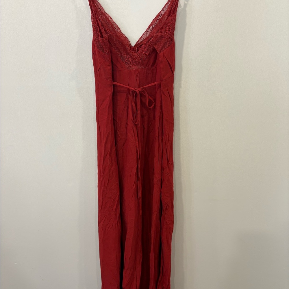 Rust Button-Down Dress - Picture 2 of 3